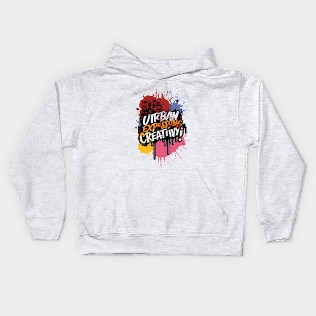 Graffiti Art Revolution Kids Hoodie by SimpliPrinter